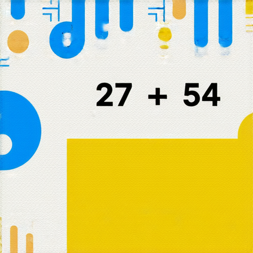 好的，這裡有一題加法問題：

請計算：  
27 + 54 = ?

你可以試著算看看！如果需要答案，隨時告訴我。