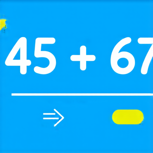 好的，這是一道加法題：

**問題：** 45 + 67 = ?

你可以試著計算一下答案！