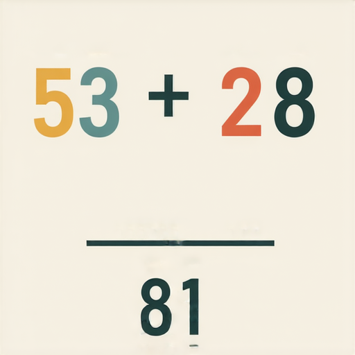 當然可以！請解這道加法題：

53 + 28 = ?

請計算並給出答案！
