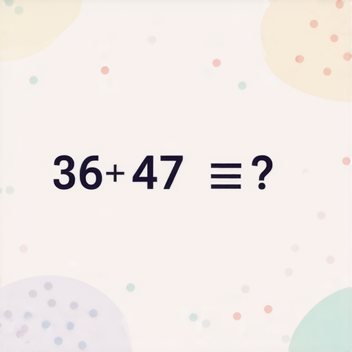 當然可以！這裡有一題加法的題目：

**36 + 47 = ?**

請計算出答案。