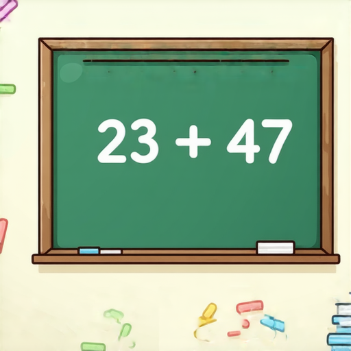 當然可以！請解這個加法題：

**23 + 47 = ?**

你可以試著計算看看答案是多少！如果需要進一步的解釋或幫助，隨時告訴我哦！