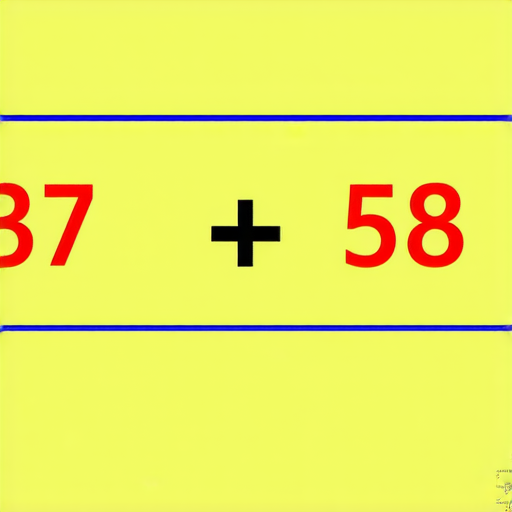 好的，這是一題加法題：

請計算： **37 + 58 = ?**

你可以先計算，然後再與答案進行核對。如果需要幫助，隨時告訴我！