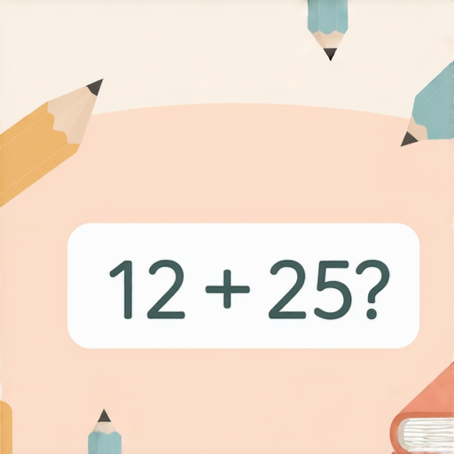 好的，這裡有一題加法題目：

**12 + 25 = ?**

請計算答案！
