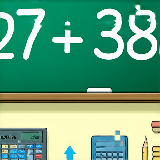 當然可以！請計算以下的加法問題：

27 + 38 = ?

請告訴我答案！