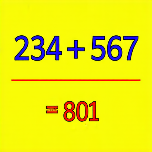 好的，這裡有一題加法題目：

請計算 \( 234 + 567 \)。

答案是：\( 801 \)。