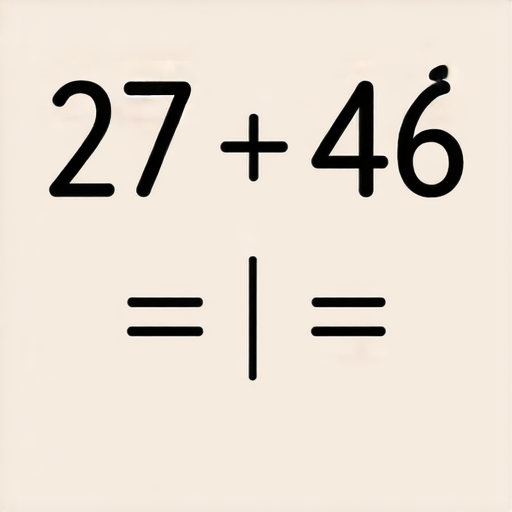好的，這裡有一題加法的問題：

請計算：27 + 46 = ? 

可以試著自己算出來，再查看答案！