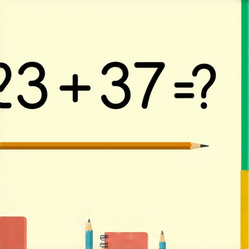 當然可以！請看以下的加法題：

**題目：** 23 + 37 = ?

你可以試著計算一下答案！如果需要幫忙，我隨時在這裡！