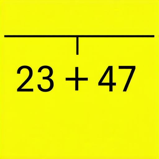 好的，這裡有一題加法題目：

23 + 47 = ?

請你計算一下，答案是什麼呢？
