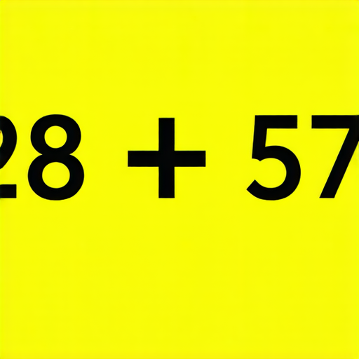 好的，這裡有一題加法題目：

請計算： 28 + 57 = ? 

你可以試著給出答案！
