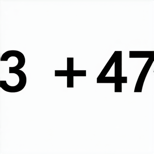 當然可以！請計算以下加法問題：

**23 + 47 = ?**

你可以試著計算一下，然後告訴我答案！