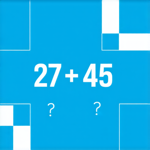 好的，這裡有一道加法題：

**問題：** 27 + 45 = ?

請你計算一下答案。