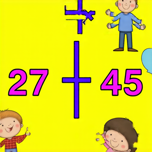 好的，這是一道加法題：

請計算： 27 + 45 = ? 

你可以試著解答看看！