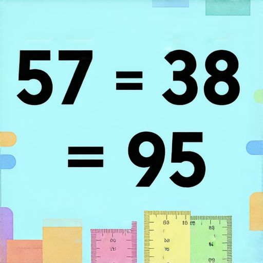 好的，這裡有一題加法題目：

請計算： 57 + 38 = ? 

答案是：95。