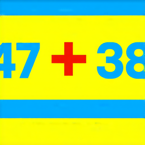 好的，這是一道加法題：

請計算： 47 + 38 = ? 

你可以嘗試解答一下！