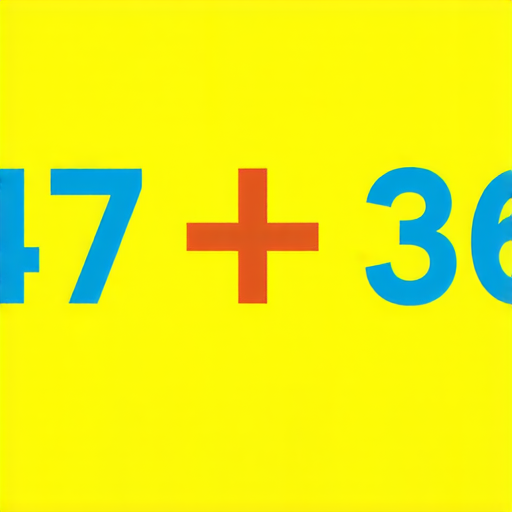 好的，這裡有一題加法問題：

請計算： 47 + 36 = ? 

你可以試著算出來！