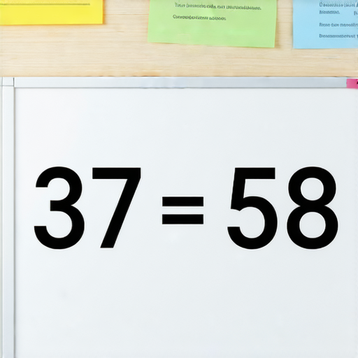 好的，這是一道加法題：

請計算：37 + 58 = ? 

你可以試著算出答案！