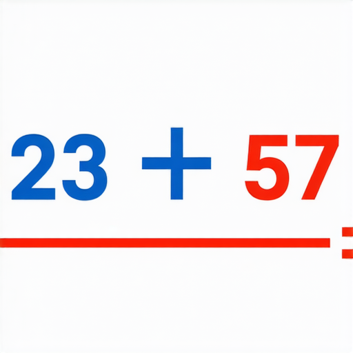 好的！請解這道加法題：

**23 + 57 = ?**

你能算出來嗎？
