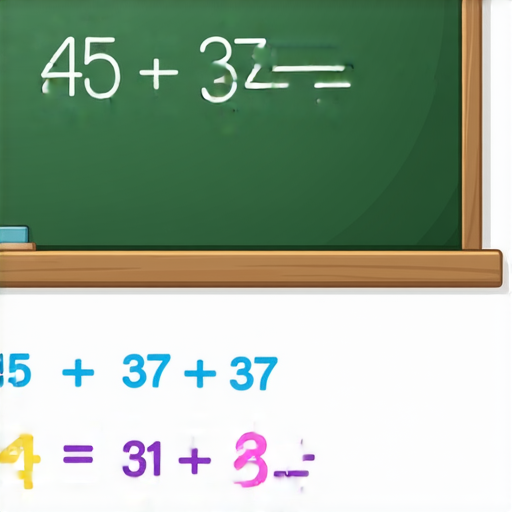 當然可以！請你計算以下的加法問題：

**45 + 37 = ?**

請試著解答這個問題！