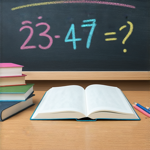 好的，請看這一題加法題：

**23 + 47 = ?**

請問答案是多少呢？