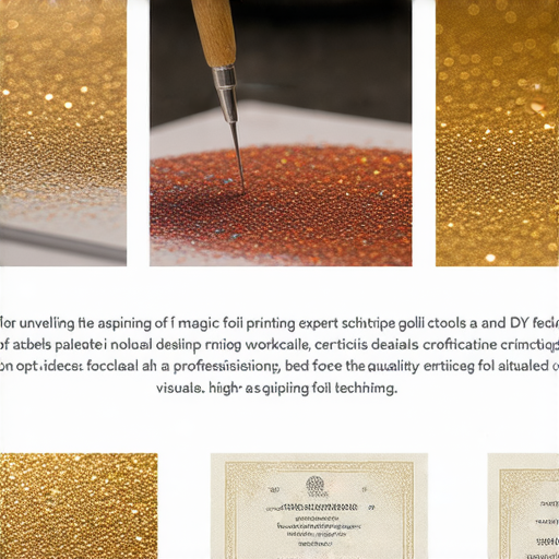 「揭秘燙金印刷的魔力！從DIY工具到專業證書，讓你成為燙金高手！」