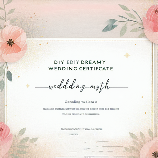 「DIY 夢幻結婚證書套，打造專屬你的婚禮神話！」