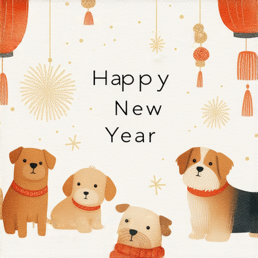 「驚喜！免費狗年賀卡設計素材，讓你的祝福別具一格！」