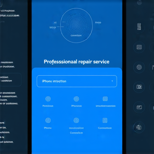 Nissan無線投影iPhone的操作界面，顯示設置步驟和常見問題解決方案，強調專業維修服務的標誌，展現其簡便性與高效性，吸引使用者探索。