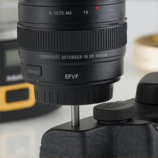 EVF失靈的鏡頭和專業維修工具，顯示維修技術專家在為攝影設備進行修理，幫助攝影愛好者重拾攝影樂趣，專業維修服務提升設備性能。
