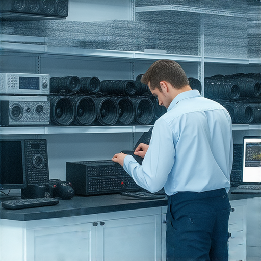 音響、投影機和相機維修服務專業團隊正在檢查設備故障，提供高品質修復方案，解決音響和影像問題，讓您無需擔心！