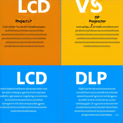 LCD與DLP投影機比較圖，展示兩種技術的各自優缺點，並提供維修秘訣，幫助選擇最適合的投影機，專業技術助你解決投影機問題。