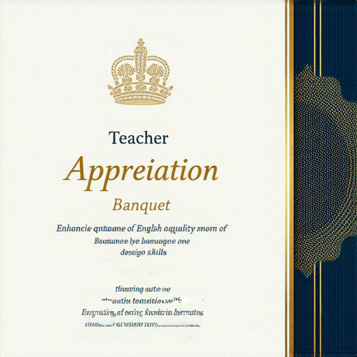 「謝師宴邀請函：讓我們一同慶祝與感恩，提升英語能力，立即了解外籍老師一對一教學！」