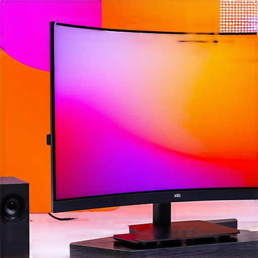 小米34吋曲面顯示器音響展示圖，擁有絢麗的顏色和豐富的音效，搭配專業維修服務，讓你升級視聽享受，體驗卓越的多媒體效果。