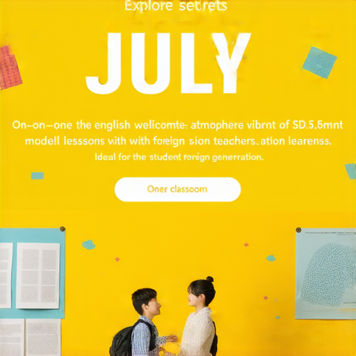 「探索七月的秘密，了解六月的英文，立刻報名外籍老師一對一教學！」