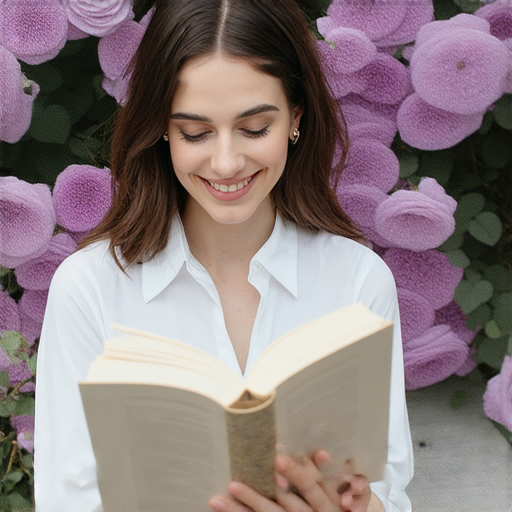 外籍英文老師與學生一對一學習，背景是紫玫瑰，象徵優雅迷人，彰顯提升英文能力的魅力，讓學習過程更加愉悅與有效。