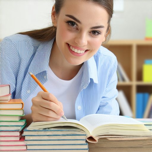 外籍英文老師在教室中與學生進行一對一英語教學，學生面帶笑容，課本及學習資料散落在桌上，象徵開啟英語新視野的學習過程，開工利是的氛圍。