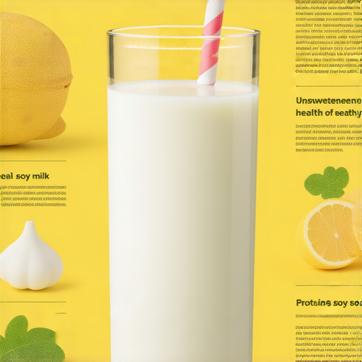 無糖豆漿的健康益處介紹，展現豆漿的營養成分及其對健康的影響，吸引讀者了解無糖飲品的優勢，同時提升英文能力的趣味學習場景。