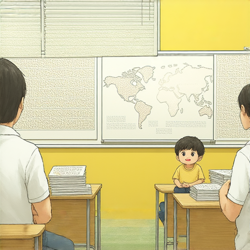 發掘家漫畫背後故事的圖片，外籍英文老師一對一教學的場景，學員專心學習英文，探索英文魅力，提升語言能力的互動教學環境。