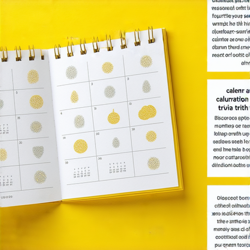 「揭開日曆背後的祕密！這些月歷知識你一定不知道！」