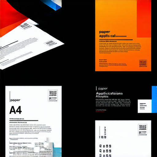 展示各種A4紙應用的圖片，從創意封面設計到滿版列印，展現A4紙的無限可能，激發創意潛能，適合各類設計和文書用途，靈感無窮。