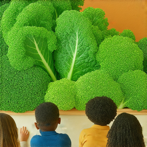 羽衣甘藍的神奇世界，展現健康飲食與學習英文的結合，外籍老師授課場景，提供學生互動學習的機會，提升語言能力與健康意識。