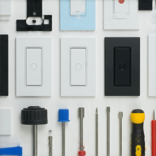 專家提示選擇最安全的換燈具總開關的過程，展示多種開關樣式與安裝工具，強調安全性與實用性，適合家庭與商業使用，確保電力使用安全。