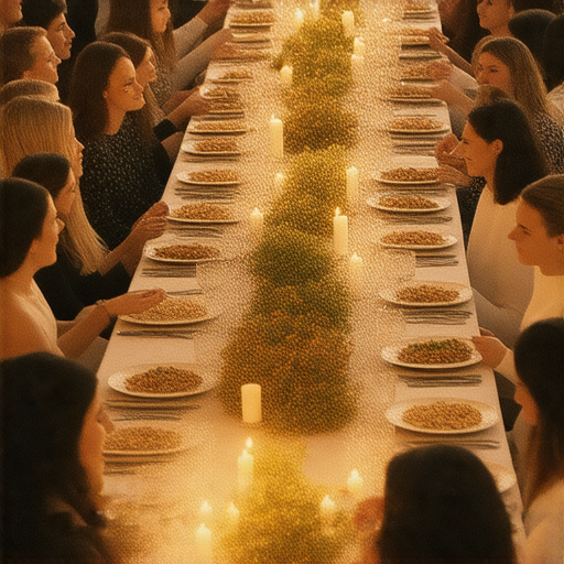 下屬與團隊在美味飯局中共進晚餐，促進彼此交流與合作，打造神秘連結，提升業務成長與團隊凝聚力的氛圍。