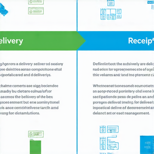 交收與簽收的流程對比圖，展示交收的定義及過程，並突出簽收的重要性及其意義，幫助理解二者之間的區別和背後的秘密，適合了解物流及配送管理的人士。