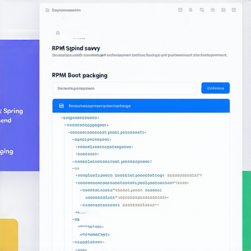 一步到位的RPM與Spring Boot打包技巧，展示技術畫面，涵蓋開發過程與工具界面，讓使用者探索打包與部署的秘密，提升軟體開發效率。