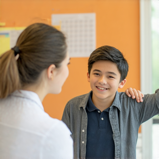 漣漪效應展示外籍英文老師一對一教學場景，專注的學生與老師互動，提升英文能力，瞬間突飛猛進的學習氛圍。