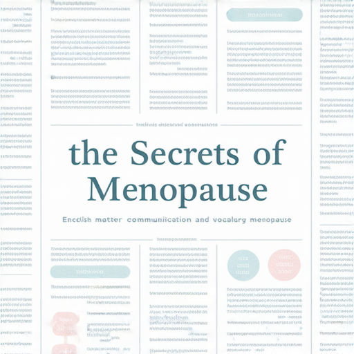 揭開“更年期”背後的秘密：這些英語單字你知道嗎？立即探索！