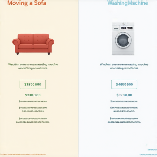 「你知道搬運沙發和洗衣機的真實費用嗎？了解搬運服務價格，讓你省下大筆開支！」
