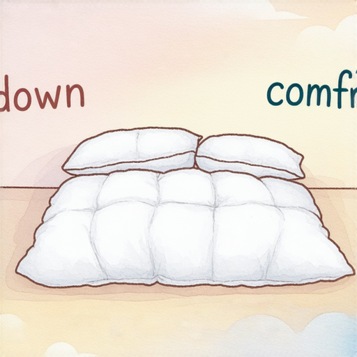 羽絨被的英文翻譯，帶來學習英語的樂趣，提升英文能力，圖片展示羽絨被和相關英文單詞，幫助理解與記憶。