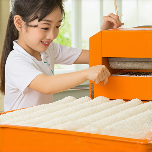 揭秘肠粉机的運作過程，學生正在學習英文，享受一對一外籍老師的輔導，掌握製作美味肠粉的技巧，體驗輕鬆學習的樂趣。