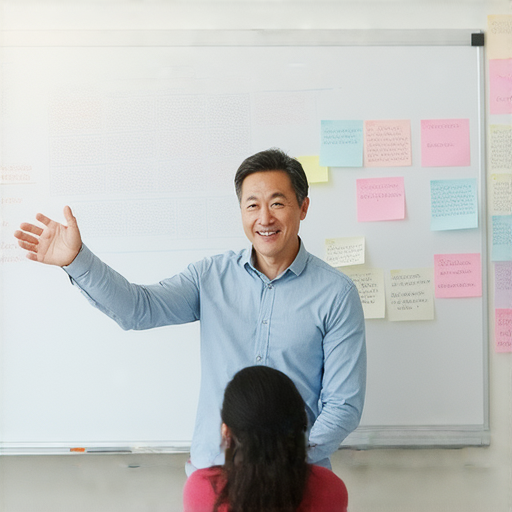 外籍老師一對一教學場景，學生專注學習英語，提升應對能力，解決語言緊急問題，互動熱烈，創造友好的學習氛圍。